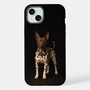 Coque iPhone 15 Plus Black 4 Luxe, Terrier sans poils iPhone 15 Plus