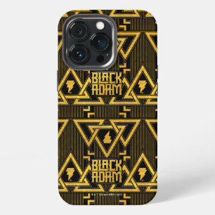 Etui iPhone 13 Pro Black Adam Lightning Bolt Motif triangulaire