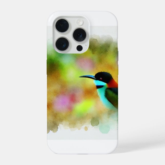 Coque iPhone Black BeeEater 160724AREF214 - Watercolor (Verso)