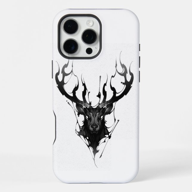 Coque iPhone Black Deer pour votre iphone 16Pro Max (Verso)