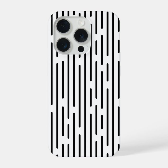 Coque iPhone Black Line Geometric Pattern (Verso)