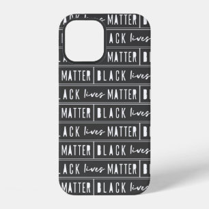 Coque iPhone 12 Black Lives Matter BLM Égalité des Races Moderne