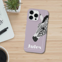 Black White Zebra Pink ajouter Nom