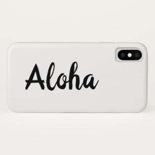 Coque iphone blanc Aloha