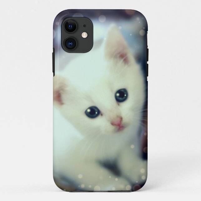 Coque iphone blanc mignon de chaton (Dos)
