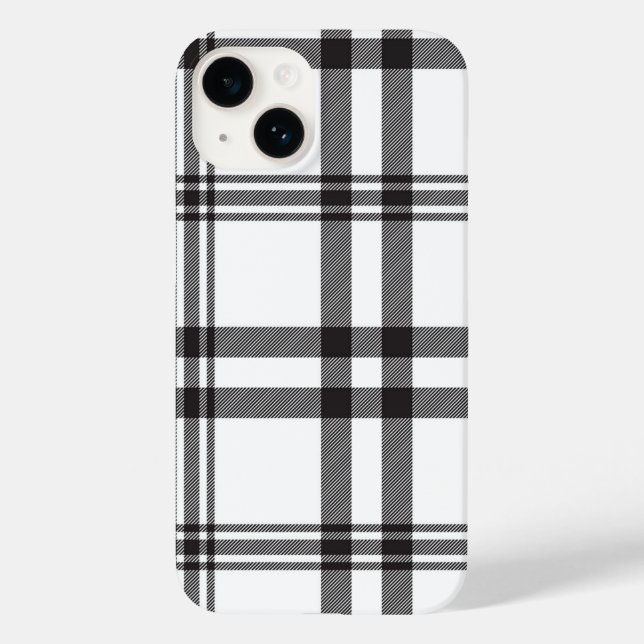 Coque iphone blanc noir (Verso)