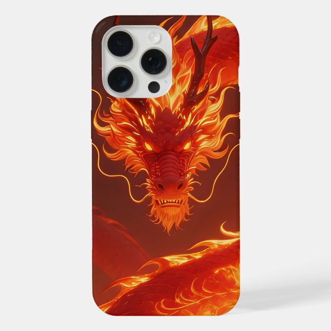 Coque iPhone Blazing Fire Dragon | Mythical Flame Dragon Fantas (Verso)