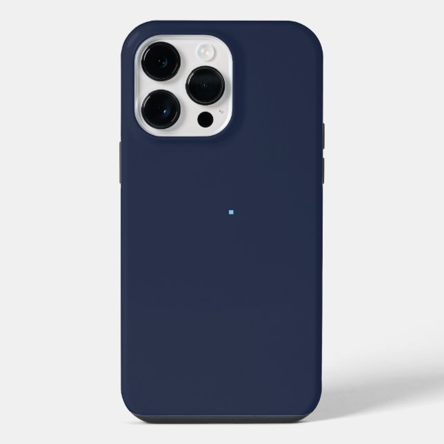 Coque iPhone Blebleu marine (Verso)