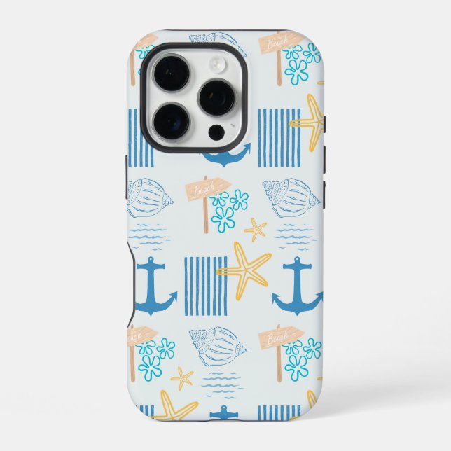 Coque iPhone Bleu côtier (Verso)