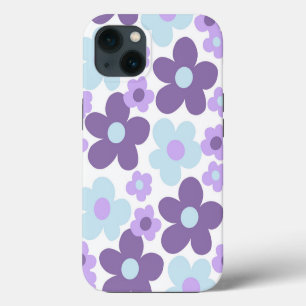 Etui iPhone 13 Bleu de lavande pourpre Daisis rétro Rêve #1 #rétr