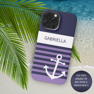 Coque iPhone 15 Pro Max Bleu foncé Bleu Violet Violet Grandes