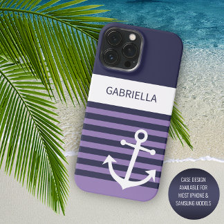 Coque iPhone 15 Pro Max Bleu foncé Bleu Violet Violet Grandes