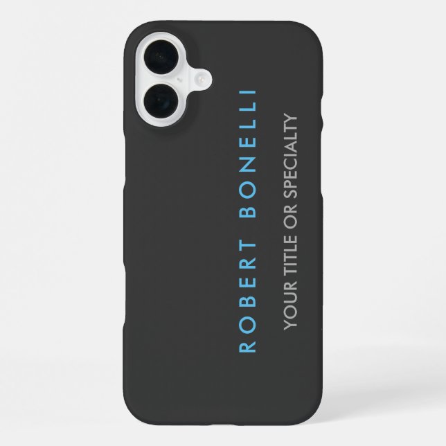 Coque iPhone Bleu gris tendance (Verso)