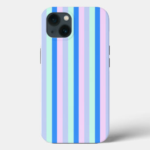 Etui iPhone 13 Bleu, Lavande, Rose et Monnaie Pastel Grandes vert