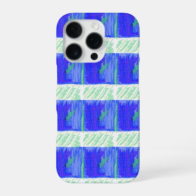 Coque iPhone Bleu le plus cool Abstrait Nautical  (Verso)