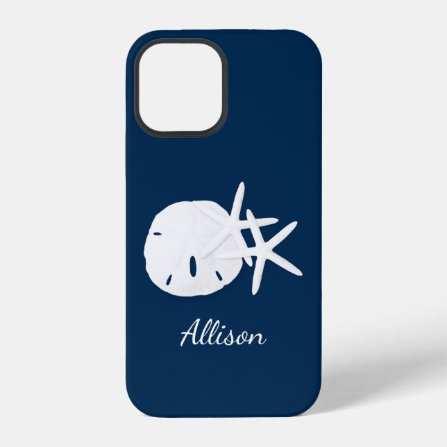 Coque iPhone Bleu marine côtier  (Verso)