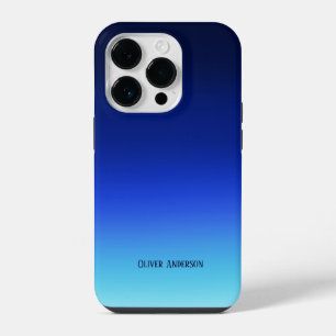 Coque Pour iPhone 14 Plus Bleu Minimaliste