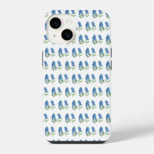 Coque Pour iPhone 14 Bleuets Fleurs Bleues du Texas Aquarelle