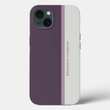 Bloc de couleur gris et violet rayé moderne