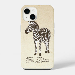 Coque Pour iPhone 14 Bloc de couleurs Zebra