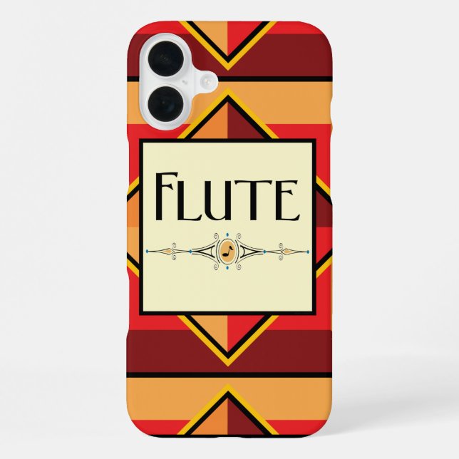 Coque iPhone Bloc décoratif flûte (Verso)