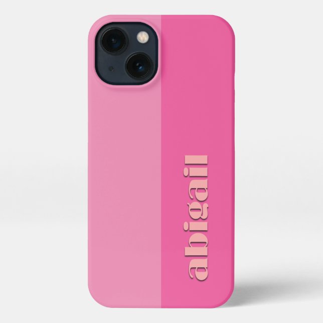 Coque iPhone Block Colours With Personalization (Verso)