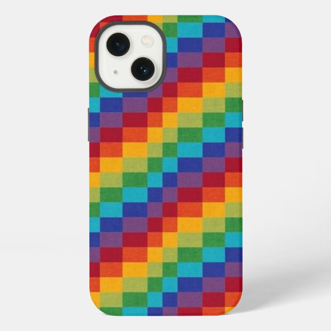 Coque iPhone Blocs colorés (Verso)