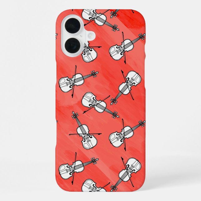 Coque iPhone Blocs de violon colorés (Verso)