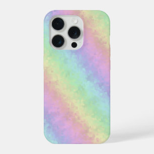 Coque iPhone 15 Pro Blocs en Couleurs Pastel Art de Pluie 3D