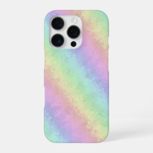 Coque iPhone 16 Pro Blocs en Couleurs Pastel Art de Pluie 3D