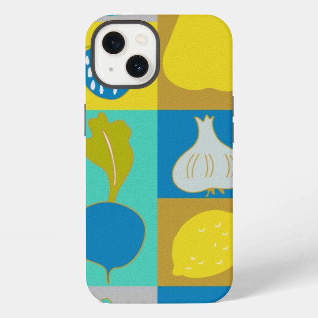 Coque iPhone Blocs végétariens I (Verso)