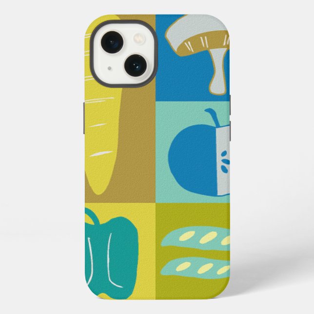 Coque iPhone Blocs végétariens II (Verso)