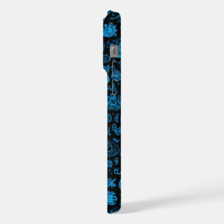 Coque iPhone 15 Pro Max Blue Doodles iphone 15 pro max coque
