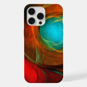 Coque iPhone 15 Pro Max Blue Eye Moderne Abstrait Art Cool Motif #16