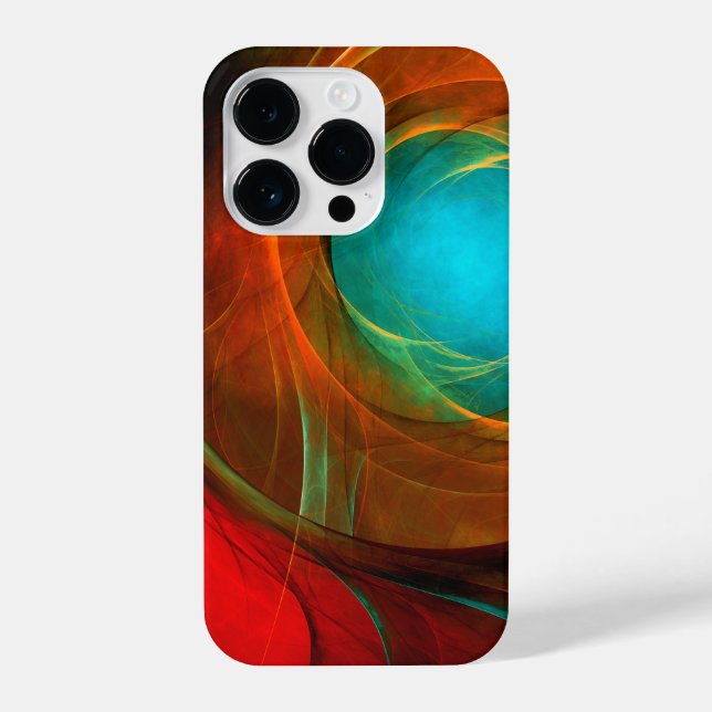 Coque iPhone Blue Eye Moderne Abstrait Art Cool Motif #16 (Verso)