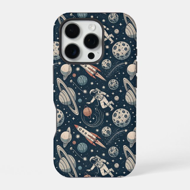 Coque iPhone Blue Galaxy Adventure (Verso)