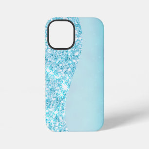 Coque iPhone 12 Mini Blue Luxury Moderne dégradé galaxie étoile parties