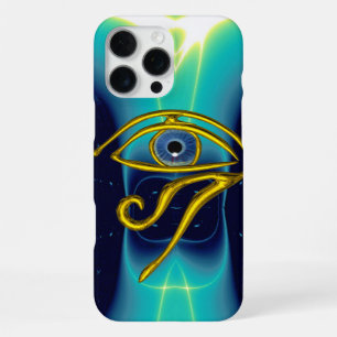 Coque iPhone 16 Pro Max BLUE TALISMAN OR HORUS OEIL Turquoise, Turquoise B