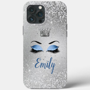 Etui iPhone 13 Pro Max Blush Océan Fard à Paupières Bleu Pailleté Monogra