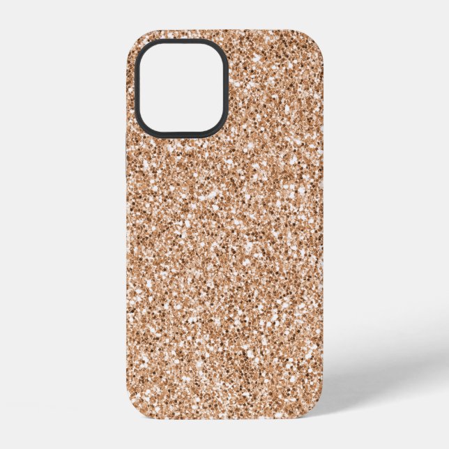 Coque iPhone Blush Rose Doré Pailleté Glitz    (Verso)