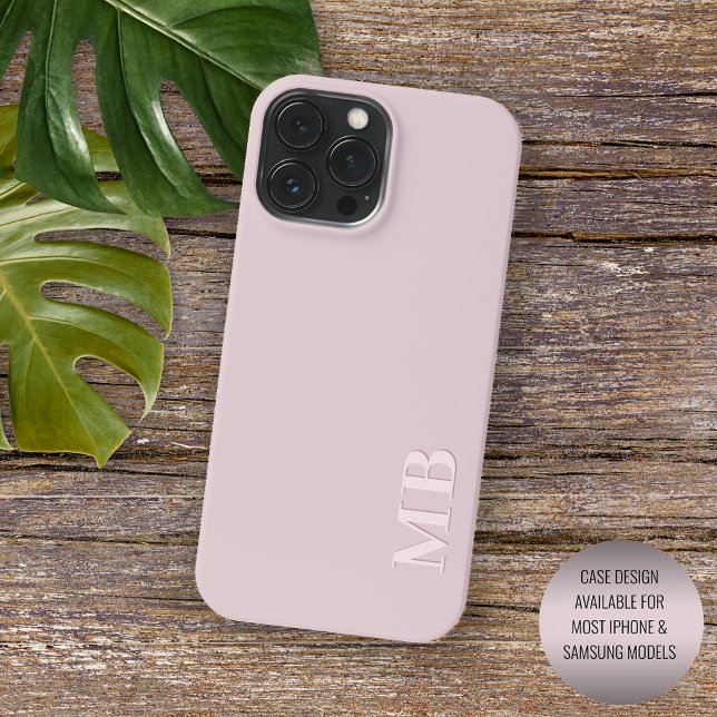 Coque iPhone Blush Rose Poussiéreux Douce Lumiére Couleur Rose  (Créateur téléchargé)