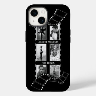 Coque Pour iPhone 14 Bobine de film noir et blanc Photo personnalisée