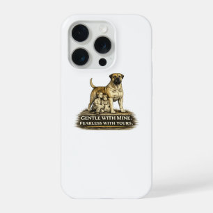 Coque iPhone 15 Pro Boerboel – Doux avec les miens, intrépide avec les