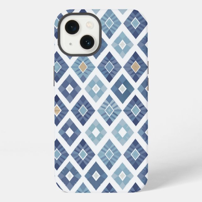 Coque iPhone Boho Chic Modern Rhombus (Verso)