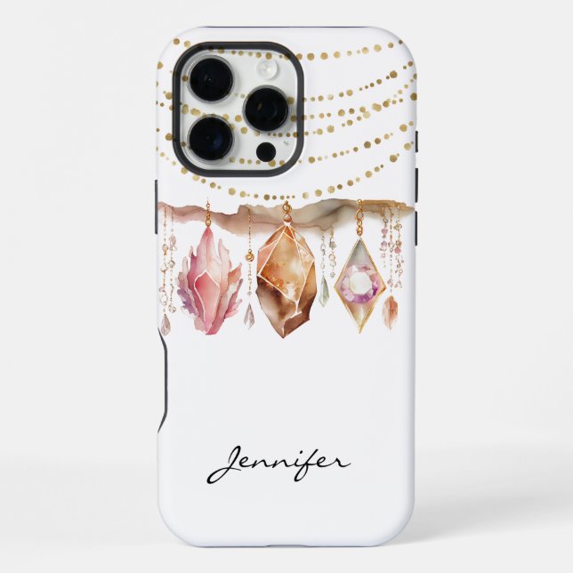 Coque iPhone Boho Gem iPhone amérindien (Verso)
