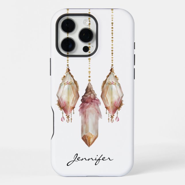 Coque iPhone Boho Gemstone iPhone amérindien (Verso)