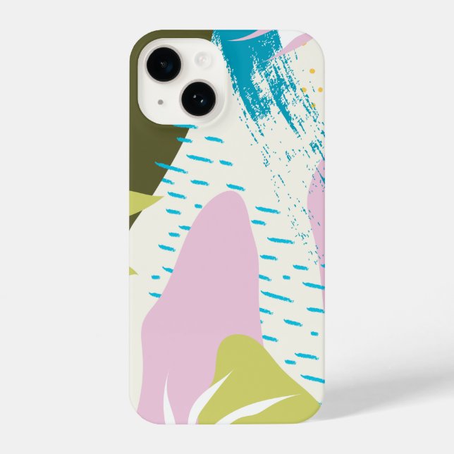 Coque iPhone Boho Inspiré Dotée Téléphone Abstrait (Verso)