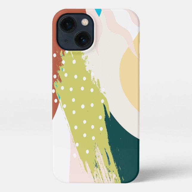 Coque iPhone Boho Inspiré Dotée Téléphone Abstrait (Verso)