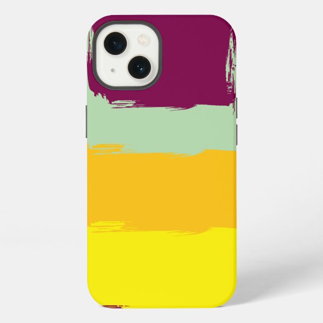 Coque iPhone Boho Terre Ton Multicolore  (Verso)