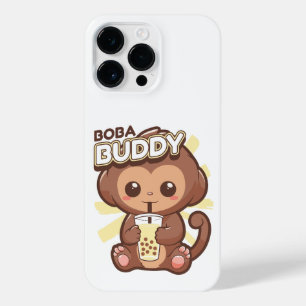 COQUE POUR POUR iPhone 14 PRO MAX BOIRE DE MONKEY CUT BOBA THÉ